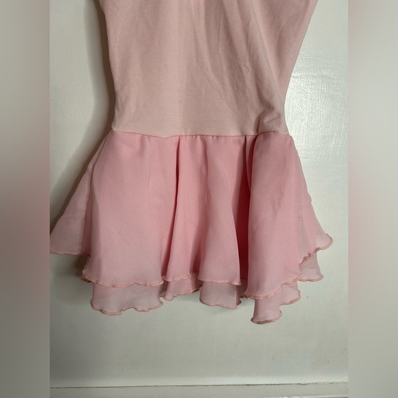 Capezio Flowy Dbl. Layer Skirt Tank Dress in Light  Pink Size S - Picture 9 of 11